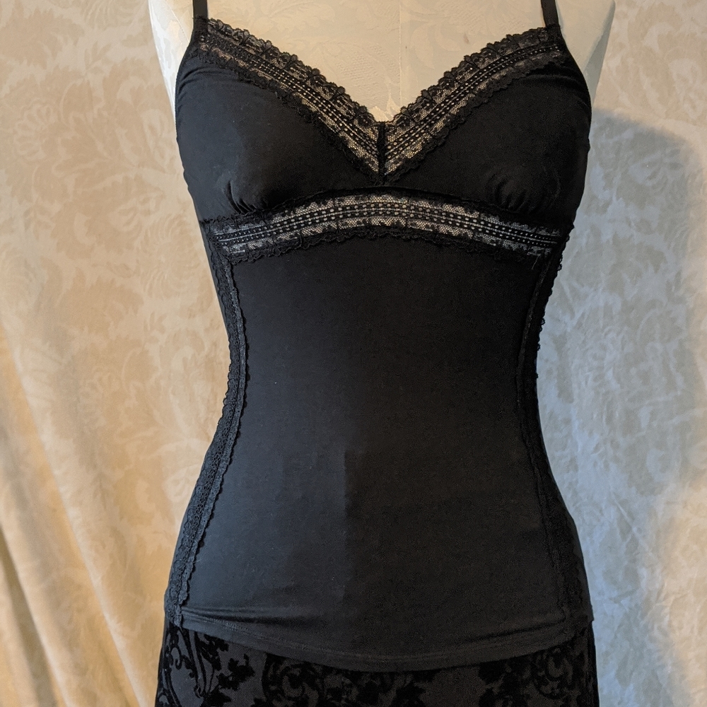 Calida (Skinny) Cotton Lace Camisole NWT